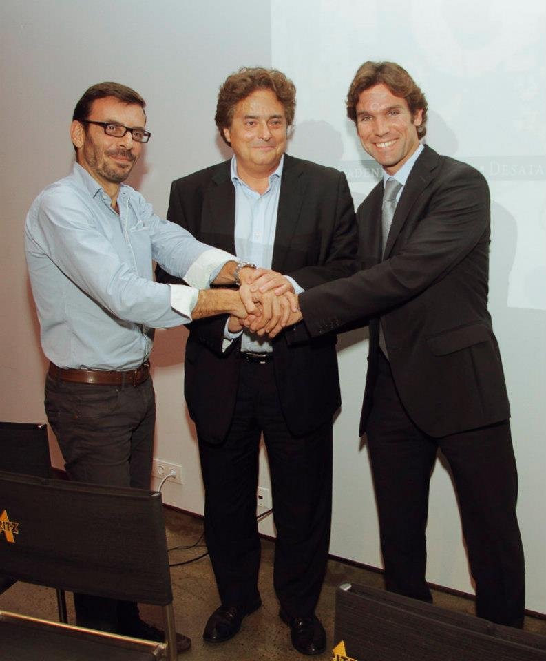 Albert Castellón (Moritz), Enric Ticó (FGC) i Pepe Soler-Roig (Audi)