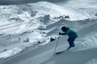 Sierra Nevada alcanza los 40 km y abre su primera negra para esquiar