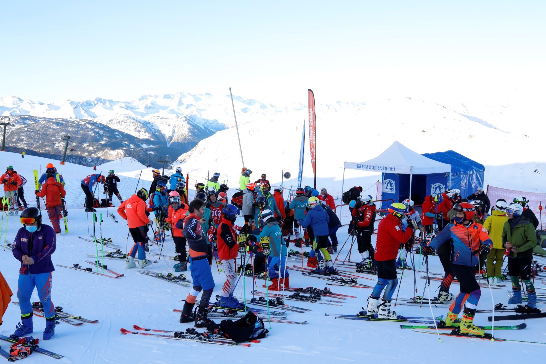 Linea de meta copa españa esquí inclusivo