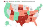 Mapa de los abortos en los Estados Unidos