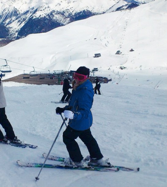 Esquiando la temporada pasada en Formigal