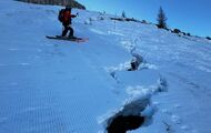 Se parte en dos Black Wall, una de las pistas de esquí más inclinadas del mundo
