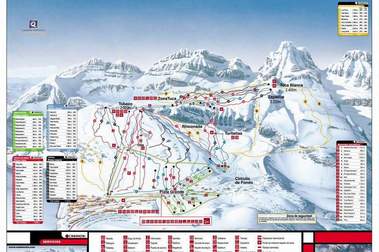 Nuevo plano de pistas de alpino y de fondo de Candanchú 2005 - 2006