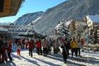 Alud de esquiadores durante el Sábado en Lleida