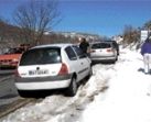 El acceso a Sierra de Béjar, cortado de nuevo por la gran afluencia de coches