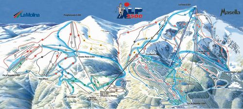 Mapa de pistas de Alp 2500