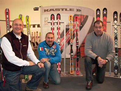D'esquerra a dreta: Marco Giani (Product-manager), Fabio Serafini (Director Comercial) i Angelo Bianchini (President)