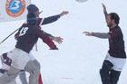 Rugby X-treme: Jugadas en la nieve