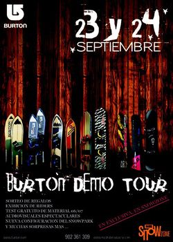 Cartel Burton Demo Tour