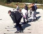 Un esquiador ciego se hace instructor de esquí