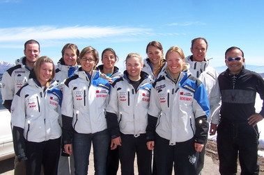 Selección Femenina de Ski de Francia  en La Parva