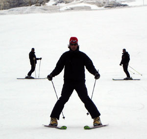 Alvaro Faus, demostrador de esquí