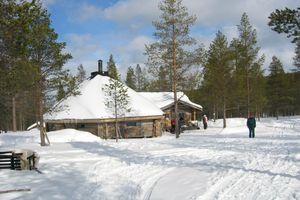 Imagen de Saariselka en la Laponia de Finlandia