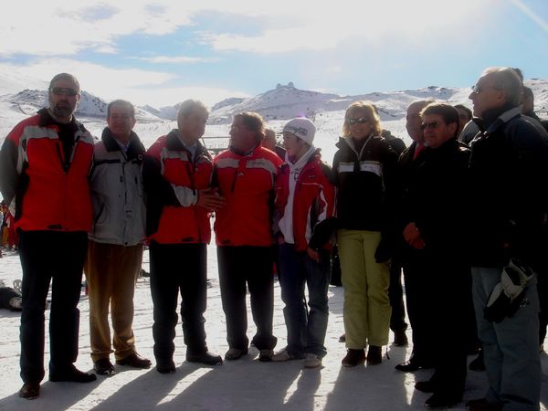 Momento de la inauguración de la temporada en la estacion de esquí de Sierra Nevada
