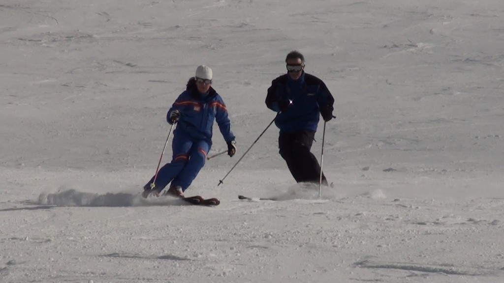 Esquiadores en el Zayas - Sierra Nevada - 14 Diciembre 2010