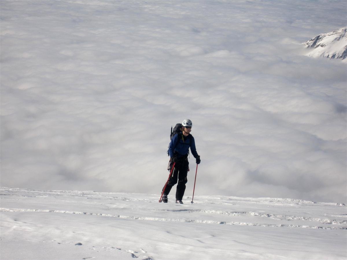 Monte Rosa y Mont Blanc con esquís