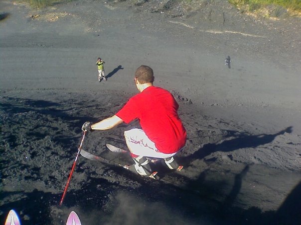 Esquiando en carbón